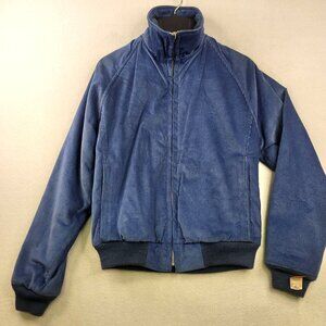Vintage 90s Woolrich Corduroy Bomber Jacket S Slate Blue Deadstock Gorpcore